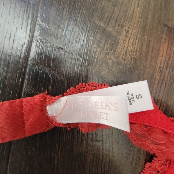 Victoria's Secret Lace Garter Red Small Women's Fairy Coquette - Picture 8 of 9